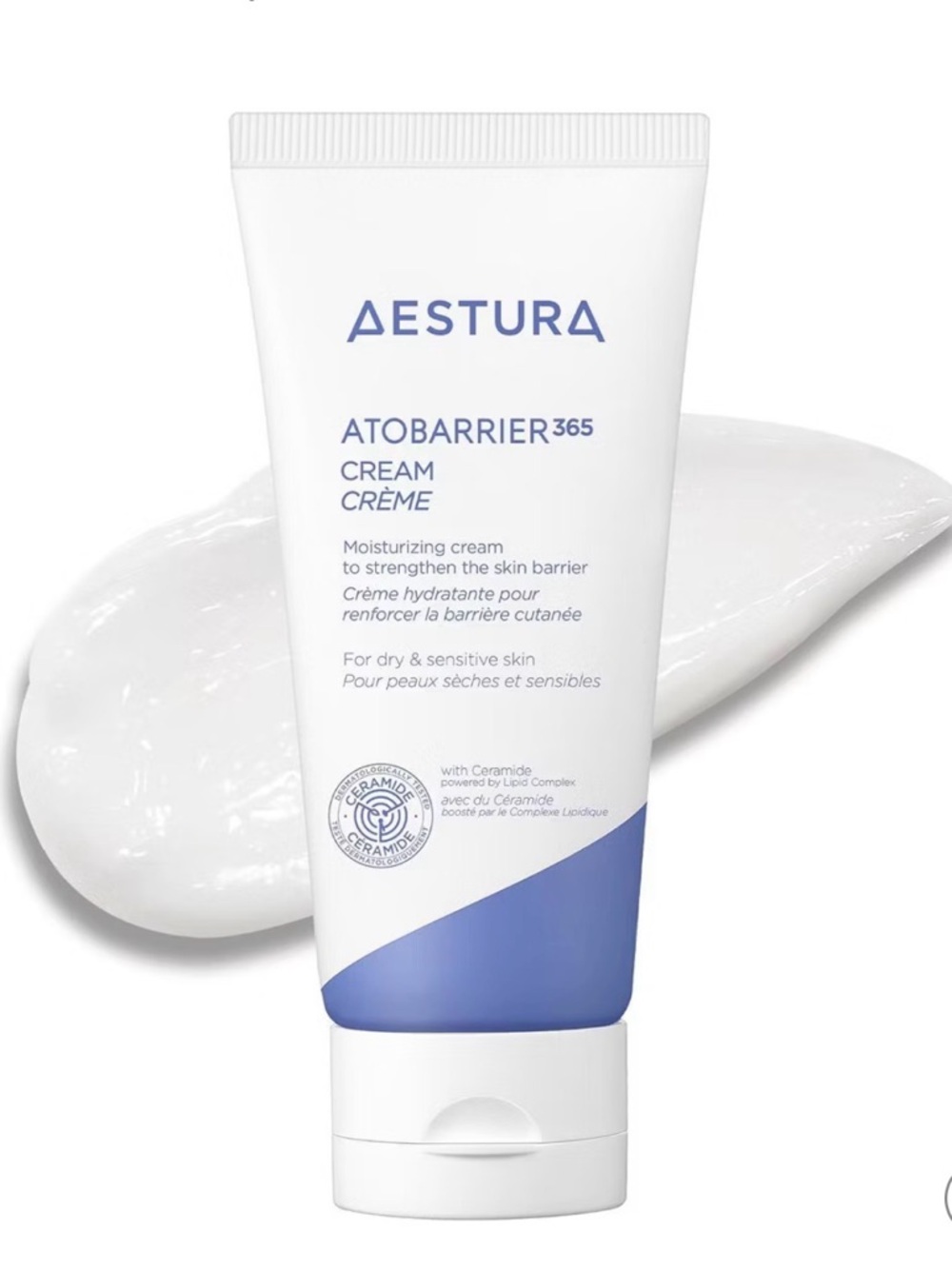 Aestura Atobarrier365 Moisturizing Cream - White & Blue